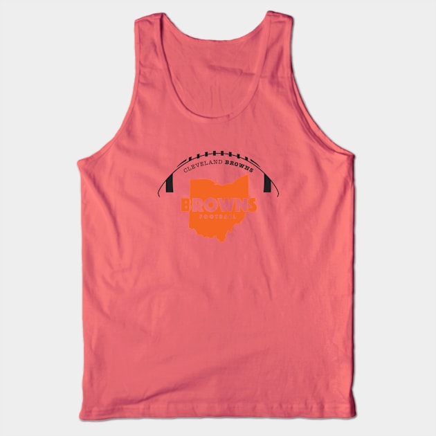 Cleveland Browns Tank Top by Crome Studio